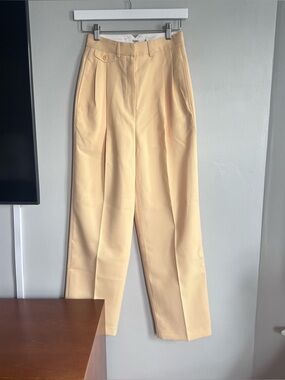NWT The Frankie Shop Pernille Pants Butter Yellow Trousers XS
